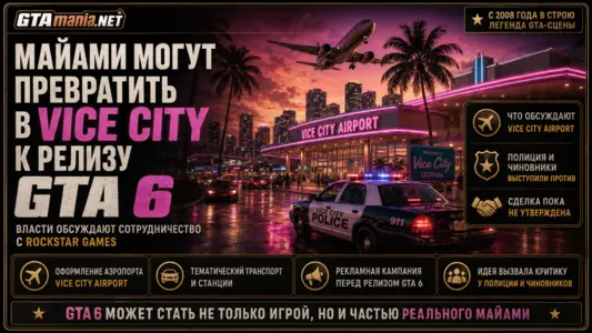 Майами могут превратить в Vice City к релизу GTA 6